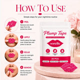 How to use Sorelle Plump Tape — applying the overnight lip mask